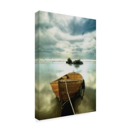 Trademark Fine Art Carlos Casamayor 'The Old Boat' Canvas Art, 30x47 ALI40640-C3047GG